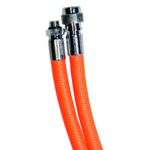 MIFLEX Xtreme braided ORANGE Fluo Jacket hoses