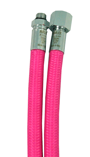 MIFLEX Xtreme braided PINK Regler Schläuche