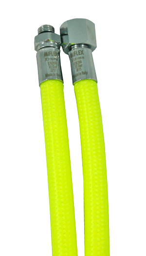 MIFLEX Xtreme braided NEONGELB Regler Schläuche