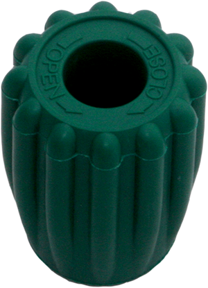 Thermo Rubber Knob Green